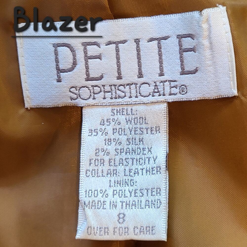 Petite Sophisticate Vintage Goldenrod Tweed Skirt Suit - Vintage - Size 8 - Picture 14 of 15